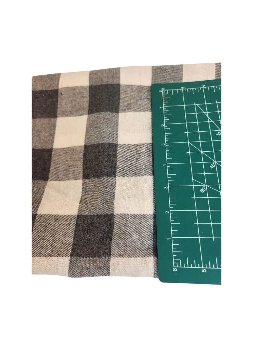 Gray & Cream Buffalo Checkered Cotton Table Runner 12x70 Inches Classic Farmhous